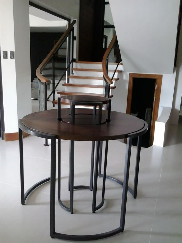 Stair Clear Tempered Glass with Wrought Iron Frame Stair Clear Tempered Glass with Wrought Iron Frame