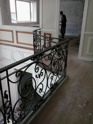 Wrought Iron Stair Railing, Entrance Gate, and False Balcony Railing Wrought Iron Stair Railing, Entrance Gate, and False Balcony Railing