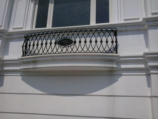 Wrought Iron Stair Railing, Entrance Gate, and False Balcony Railing Wrought Iron Stair Railing, Entrance Gate, and False Balcony Railing