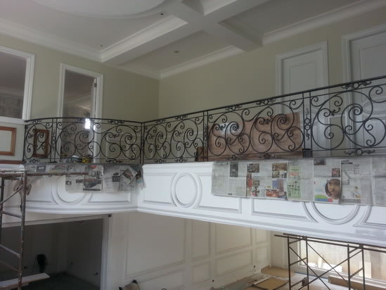 Wrought Iron Stair Railing, Entrance Gate, and False Balcony Railing Wrought Iron Stair Railing, Entrance Gate, and False Balcony Railing