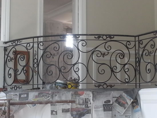 Wrought Iron Stair Railing, Entrance Gate, and False Balcony Railing Wrought Iron Stair Railing, Entrance Gate, and False Balcony Railing