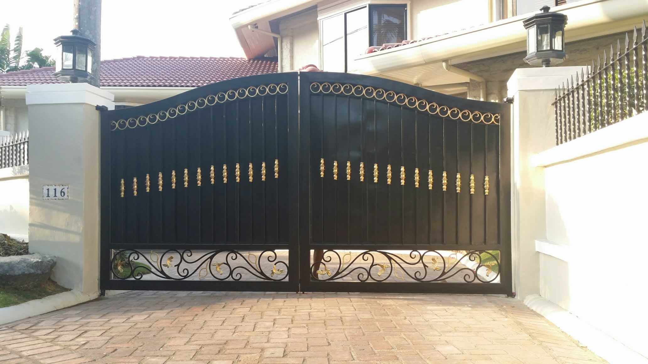 Wought Iron Entrance Gate, Pedestrian Gate. Wought Iron Entrance Gate, Pedestrian Gate.