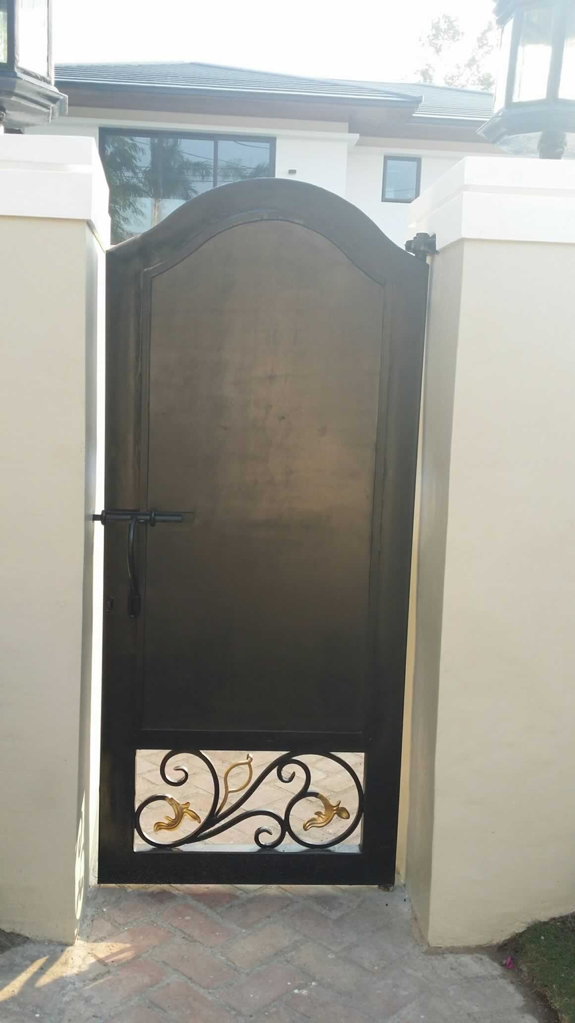 Wought Iron Entrance Gate, Pedestrian Gate. Wought Iron Entrance Gate, Pedestrian Gate.