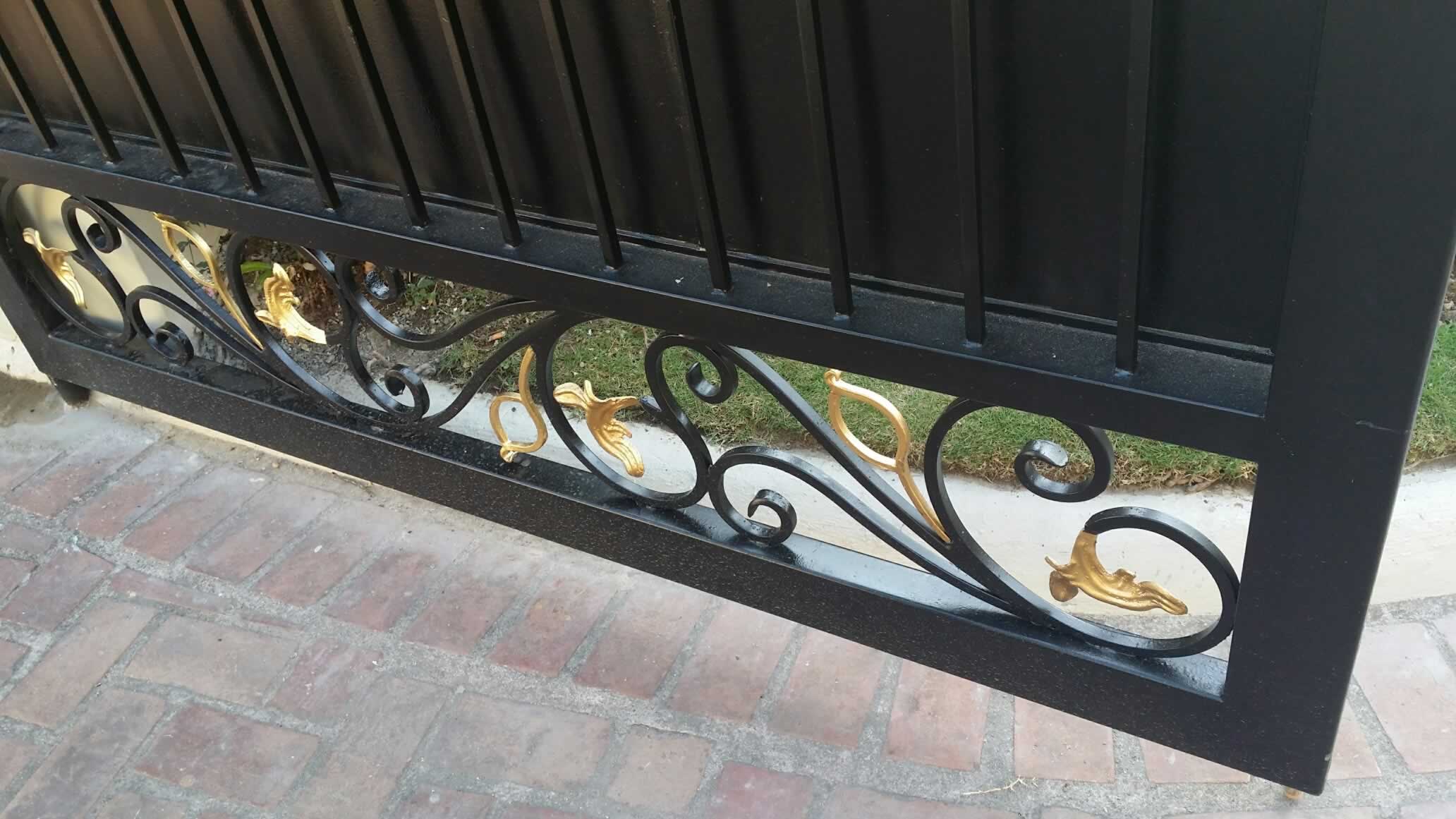 Wought Iron Entrance Gate, Pedestrian Gate. Wought Iron Entrance Gate, Pedestrian Gate.