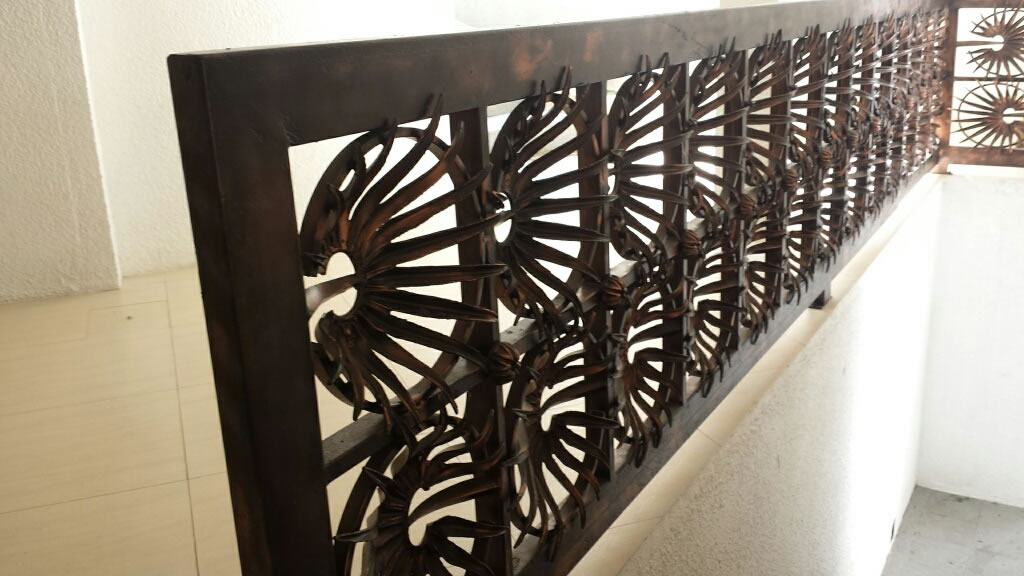 Entrance Gate Anahaw Leaves Antique Entrance Gate Anahaw Leaves Antique