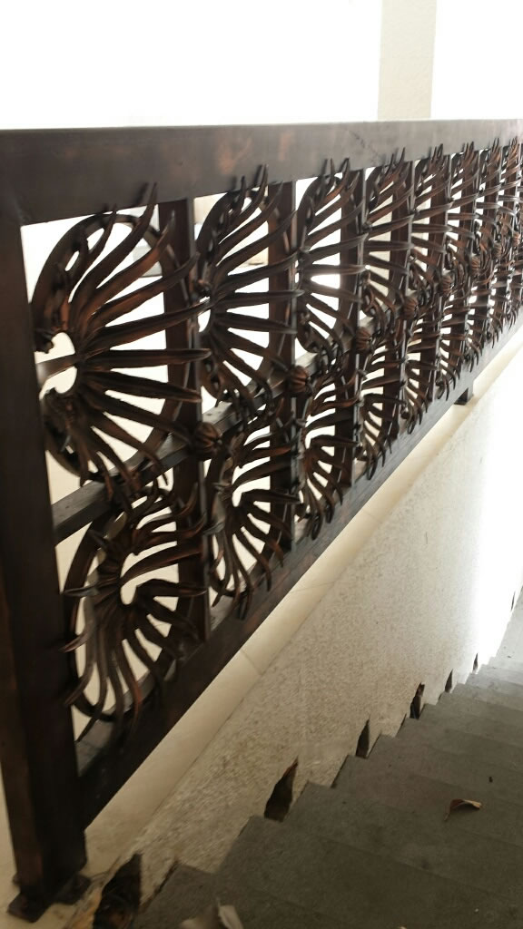 Entrance Gate Anahaw Leaves Antique Entrance Gate Anahaw Leaves Antique