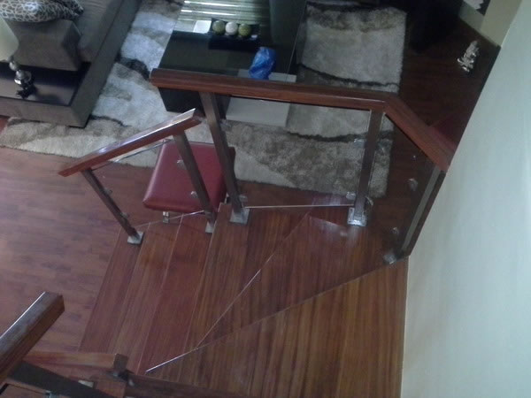 Stair Glass Clear Tempered Stair Glass Clear Tempered