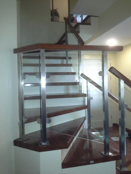 Stair Glass Clear Tempered Stair Glass Clear Tempered