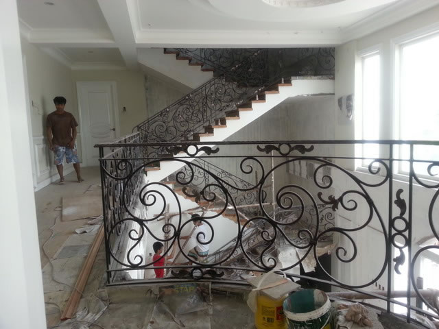 Wrought Iron Stair Railing, Entrance Gate, and False Balcony Railing Wrought Iron Stair Railing, Entrance Gate, and False Balcony Railing